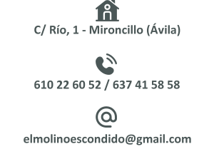 Casa Rural El Molino Escondido - Contacto